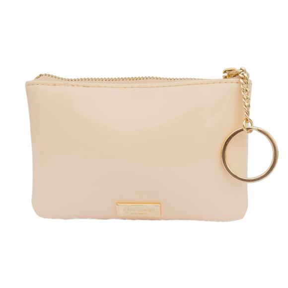 Small Coin Keychain KATE SPADE Zuzu Chelsea Park Pink Black Change Purse NWT - Picture 2 of 13